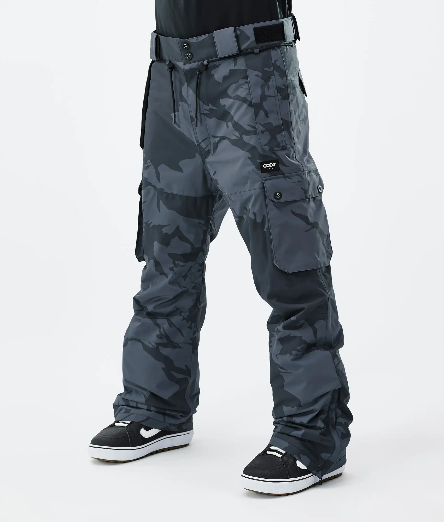 Dope Iconic Snowboard Pants in Metal Blue Camo
